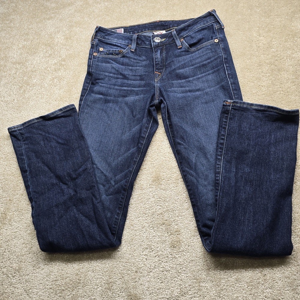 Classic Dark Blue Women's Straight-Leg Jeans